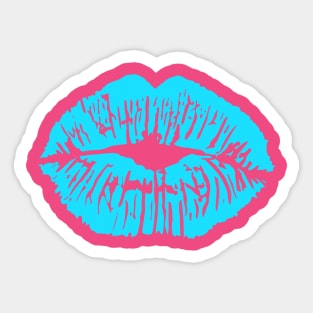 Turquoise Lips lipstick kiss Sticker
